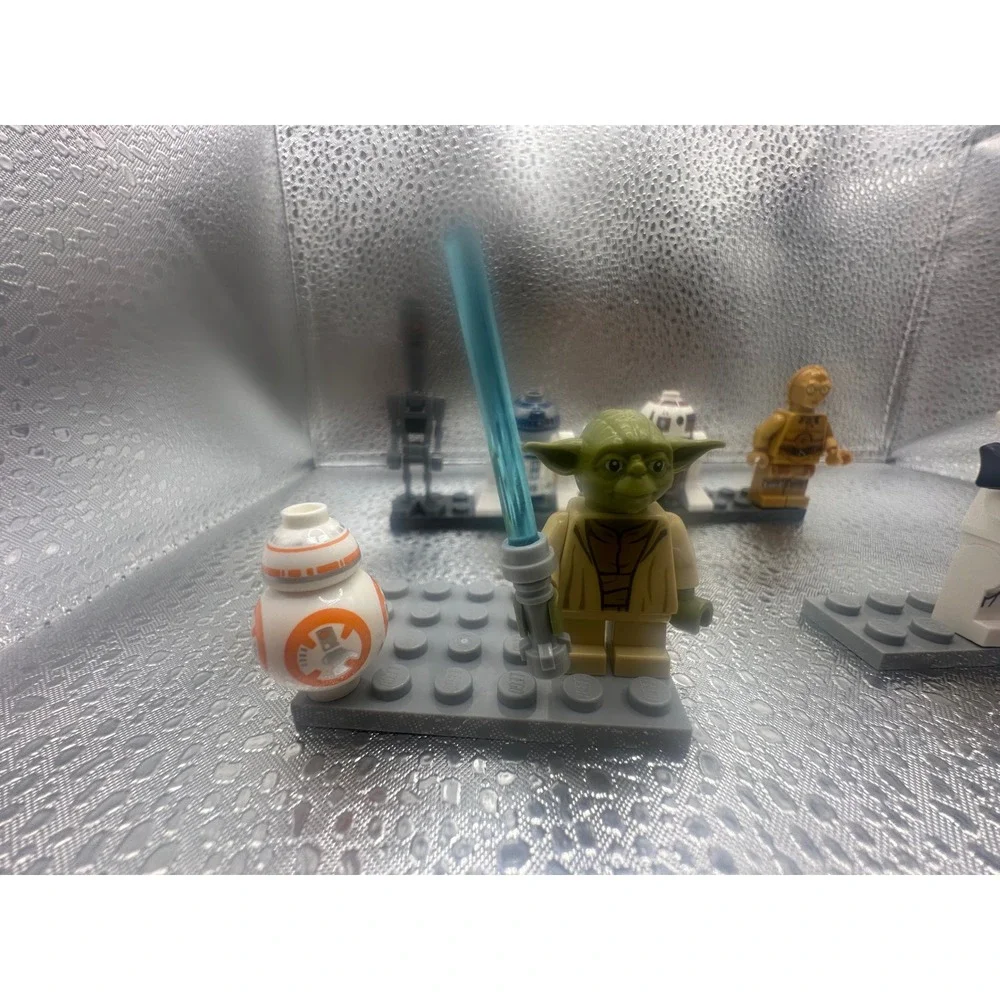 LEGO Star Wars Minifigure Lot Yoda Luke Skywalker R2-D2 BB-8 Stormtroopers 9pc - Picture 2 of 16